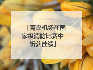 青岛机场在国家级消防比赛中斩获佳绩