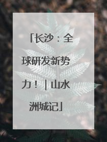 长沙：全球研发新势力！｜山水洲城记