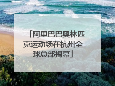阿里巴巴奥林匹克运动场在杭州全球总部揭幕