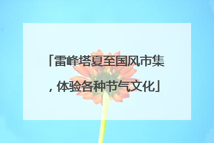 雷峰塔夏至国风市集，体验各种节气文化