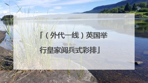 （外代一线）英国举行皇家阅兵式彩排
