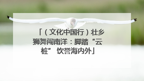 （文化中国行）壮乡狮舞闯南洋：脚踏“云桩” 饮誉海内外