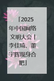 2025年中国网络文明大会丨李佳琦、董宇辉现身合肥
