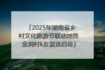 2025年湖南省乡村文化旅游节联动地暨金洞村k友谊赛启幕