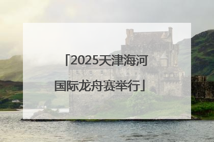 2025天津海河国际龙舟赛举行